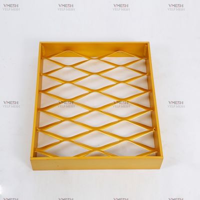 Mimari standart Elmas Genişletilmiş Metal Hasır Levha 0.2mm-4mm