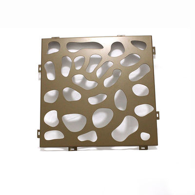 Kapalı Mimari Dekoratif PVDF Delikli Metal Cepheler 1500x2500mm