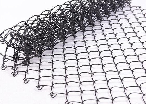 Spor Bahçesi İçin Elmas PVC Kaplı / Galvanizli Zincir Bağlantı Hasır Çit