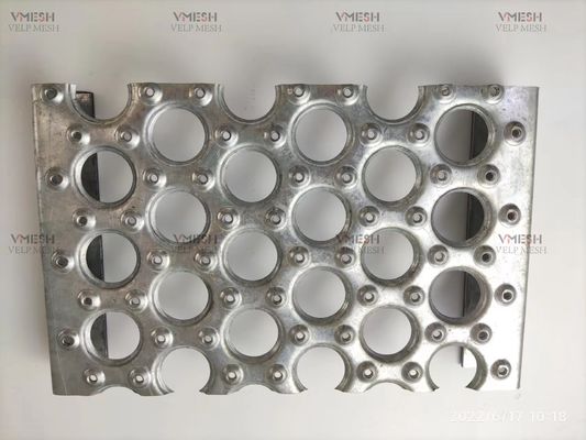 Merdiven Basamakları İçin Alüminyum 3.5mm Yuvarlak Delik Kaymaz Dayanıklı Güvenlik Izgarası