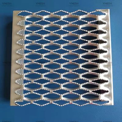 5 Elmas Delik 450mm * 3000mm Galvanizli Çelik Tahta Izgara Delikli