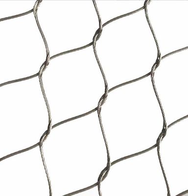 Dayanıklı Kuş Kuyuları Esnek Paslanmaz Çelik Kablo Ağı 304l 50x50mm