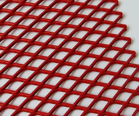 Dış duvar dekorasyonu için perforasyonlu toz kaplı alüminyum genişletilmiş metal örgü