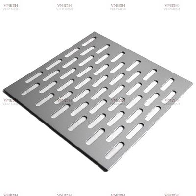 İç ve Dış Dekorasyon Alüminyum Dikdörtgen Oluklu Delikli Metal Özelleştirilmiş