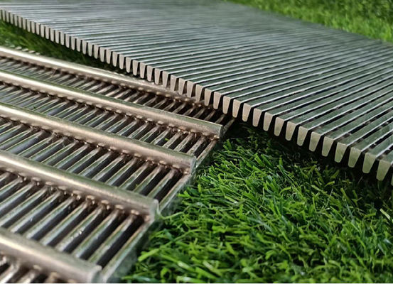 Ss 304 0.2 mm Johnson Vee Wire Screen kaynaklı stil