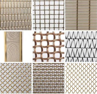 Mimari konveyör bant için dekoratif spiral örgü örgü Binalar için metal dokuma örgü