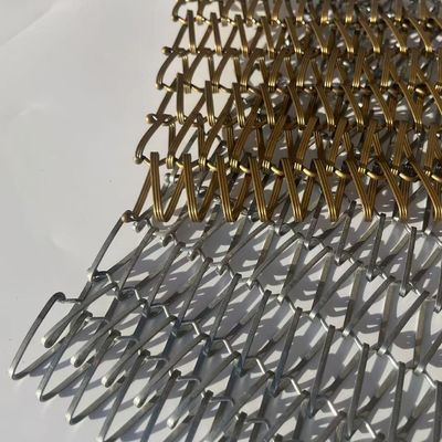 Paslanmaz Çelik 304 / 316 Dokunmuş Metal Mesh Mimarlık Mesh Ekranı