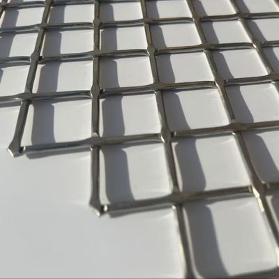 Mimari Dekorasyon için Özel Paslanmaz Çelik Dokuma Mesh Panel