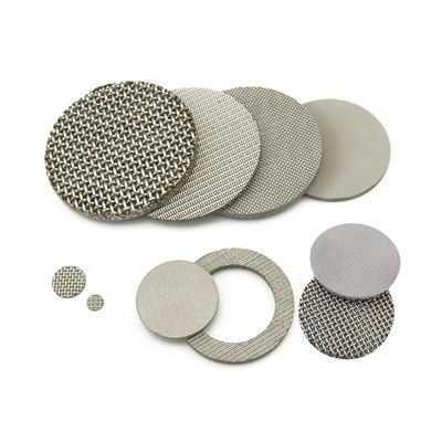 100 Mikron Sintered Metal 316 Paslanmaz Çelik Filtre Disk Çok Katmanlı Filtre