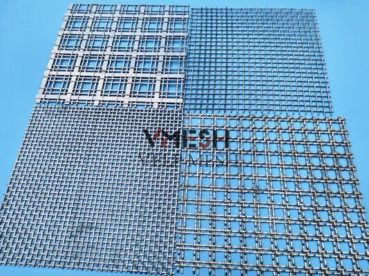 Merdiven Korkuluğu için Özel Toz Boyalı Eloksallı Mimari Mesh Kıvrımlı Dokuma Metal Mesh