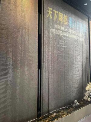 Dış Mekan Dekoratif Mimari Su Perdesi Zincir Bağlantı Mesh