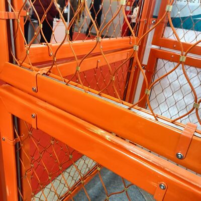 Stadyum Spor Sahası İzolasyon Top Durdurma Ağı için Paslanmaz Çelik Tel Halat File