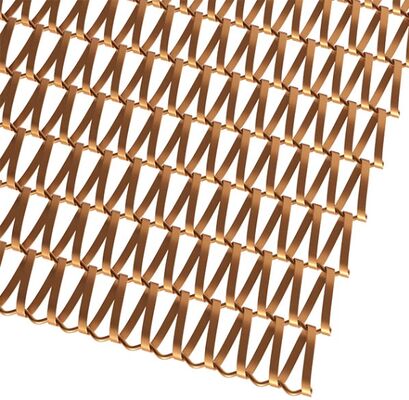 Bina İçin Düz Tel Paslanmaz Çelik Mimari Spiral Örgü Konveyör Bant Mesh