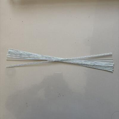 Çiçek Tel Çiçekçi Tel için 1mm * 40cm Beyaz Renk Önceden Kesilmiş Parça Kök Tel