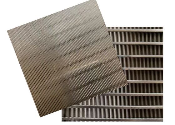 0.5*1.5 304 Paslanmaz Çelik Kama Tel Ekran Panelleri 6000mm*6000mm