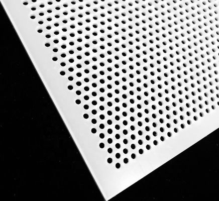 Gıda Endüstrisi İçin Beyaz PVC Plastik Delikli Hasır Panel İnce Levha