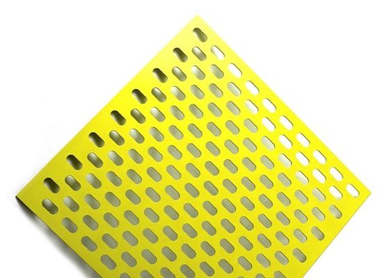 Titreşimli Alüminyum Oluklu Delikli Delikli Metal Mesh 1-10mm Kalınlık Dekoratif