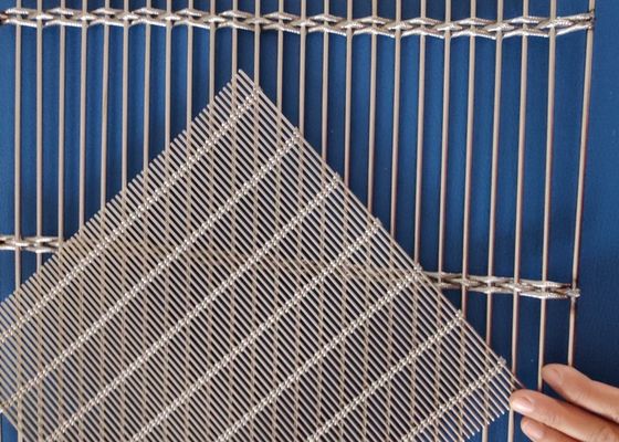 Esnek Eloksallı Metal Hasır Merdiven Korkuluğu 5.3kg / Sqm Mimari Kablo Mesh