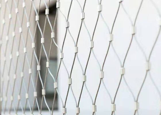 Merdiven Korkulukları için SS316 Elmas Paslanmaz Çelik Kablo Net OEM ODM