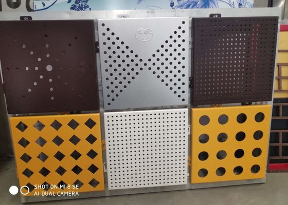 Cephe Perde Duvar Delikli Metal Mesh 10%-50% Açık Alan OEM ODM