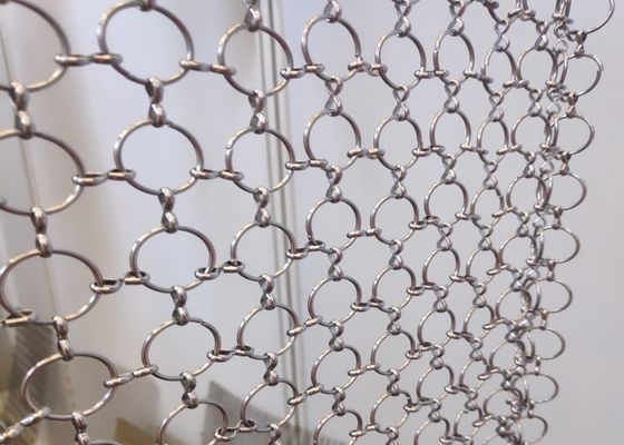 Altın Yanmaz Zincirli Zincirli Örgü Perde 3.8mm-50mm Diyafram