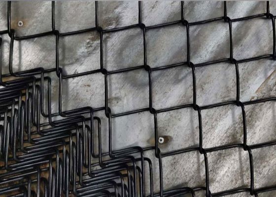 1.5m 2.0m Sıcak Daldırma Galvanizli Zincir Bağlantı Çiti Knuckle Büküm Kenarı