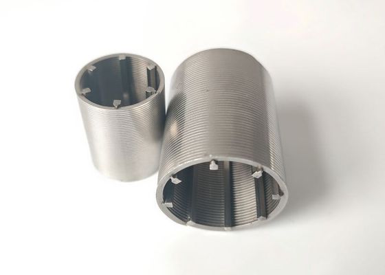 4-10mm V Şekilli Kama Tel Ekranlar Silindir 25 Mikron Yuvası