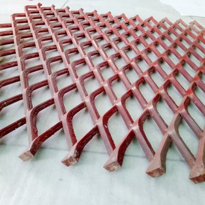 Eskrim Yükseltilmiş Genişletilmiş Metal Elmas Örgü Karbon Çelik 3.14lbs Izgara Izgarası
