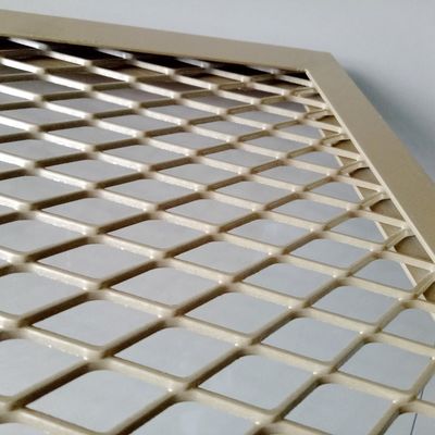 Cephe Kaplama Metalik için Duvar Kaplama Genişletilmiş Metal Hasır Pvdf Toz Boya Alüminyum