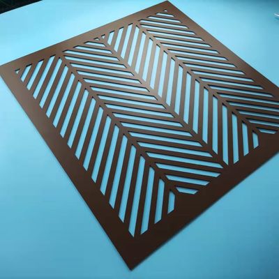 2.0mm Kalınlık Delikli Hasır Paneller Lazer Kesim Cephe Paslanmaz Çelik Dekoratif