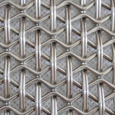 Paslanmaz Çelik Galvanizli Kare Dokuma Hasır Kıvrımlı
