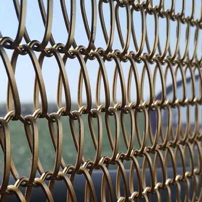 Dekoratif Ss304 Mimari Metal Hasır Spiral Örgü Telleri Konveyör Bant